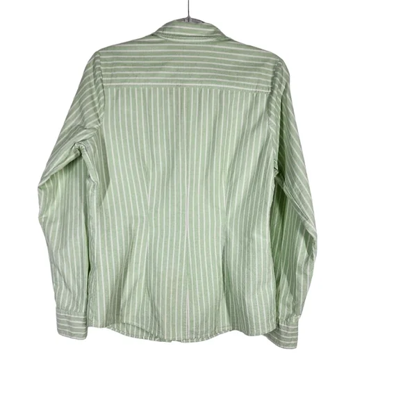 VINEYARD VINES STRIPED RUFFLED SHIRT - Picture 4 of 7